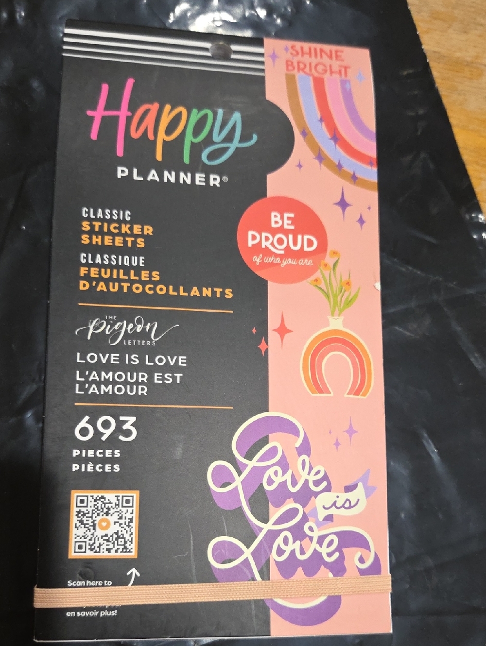 Happy Planner Classic Sticker Sheets — Pink, Peach, Purple, Orange Accents